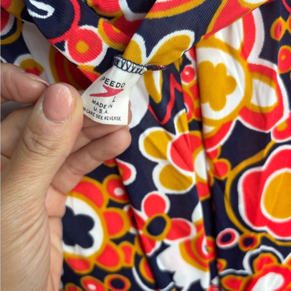 Vintage 1970's Speedo Hawaiian Dress Floral Retro Beach Maxi Dress - Picture 5 of 8